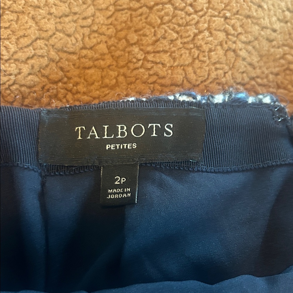 Blue Tweed Women's Skirt - Picture 6 of 13